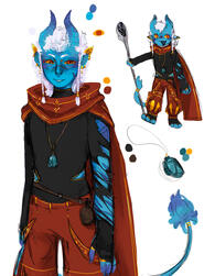 messy painted character page