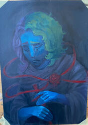 physical painting halfbody